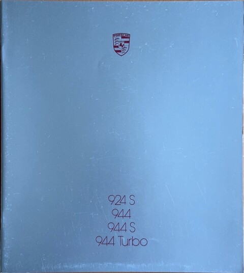 Porsche 924S : 944 : 944 S : 944 Turbo nr. WVK 103 730, 1986 07 FR 1986 folder brochure