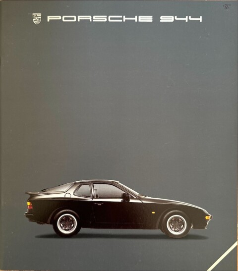 Porsche 944 nr. WVK 103 210, 1984 07 DE 1984 folder brochure