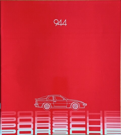 Porsche 944 nr. WVK 121 110, 1982 DE 1982 folder brochure