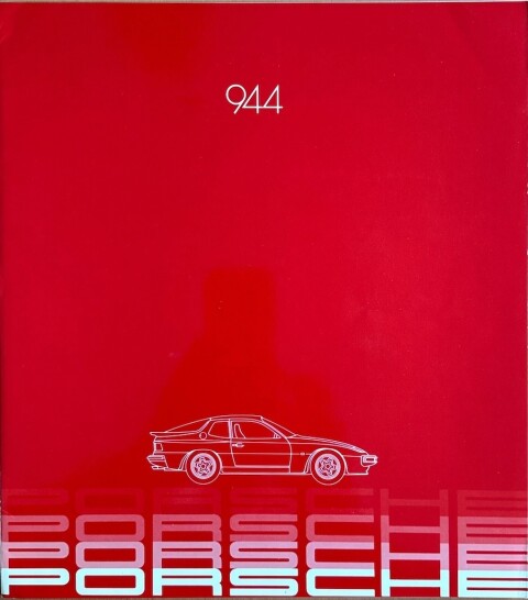 Porsche 944 nr. WVK 121 214, ongeveer 1981 D:E 1981 folder brochure