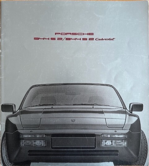 Porsche 944 S2 : 944 S2 cabriolet nr. WVK 103 220, 1984 07 EN 1984 folder brochure