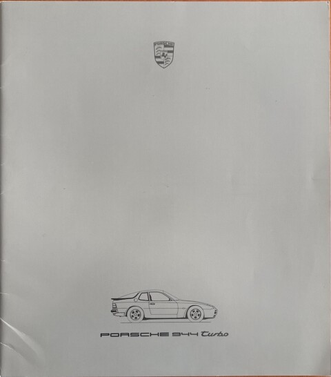 Porsche 944 Turbo,  nr. WVK 103 510, 1985 07 DE 1985 folder brochure #2