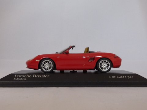 Porsche Boxster, 2002, rood, Minichamps, 400 062032