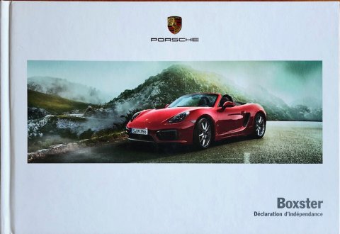 Porsche Boxster nr. WSLB1501000230 FR:WW, 2014-03 FR 2014 folder brochure
