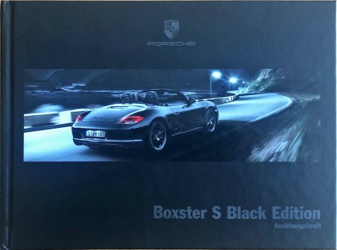 PORSCHE BOXSTER S BLACK EDITION WSLS1201000510, 2010-11 DE 2010 FOLDER BROCHURE