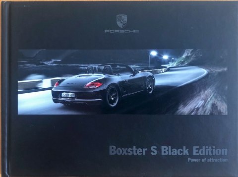 Porsche Boxster S Black Edition WSLS1201000520, 2010-11 EN 2010 folder brochure