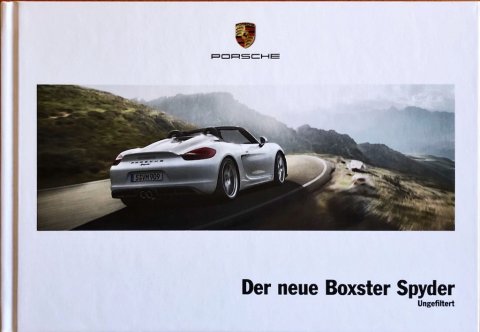 Porsche Boxster Spyder nr. WSLS1601000210, 2015-04 DE 2015 folder brochure