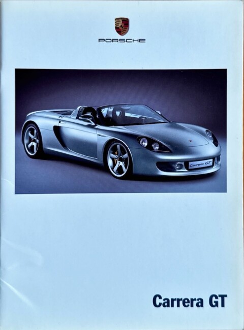 Porsche Carrera GT nr. WVK 178 813, 2000 09 DE:FR 2000 folder brochure