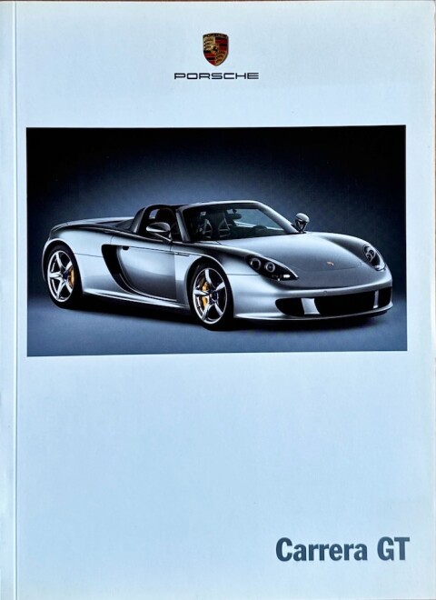 Porsche Carrera GT nr. WVK 211 210, 2003 01 DE 2003 folder brochure