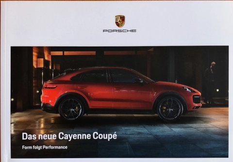 Porsche Cayenne Coupe (E3) nr. WSLE2001000610, 2019-03 DE 2019 folder brochure