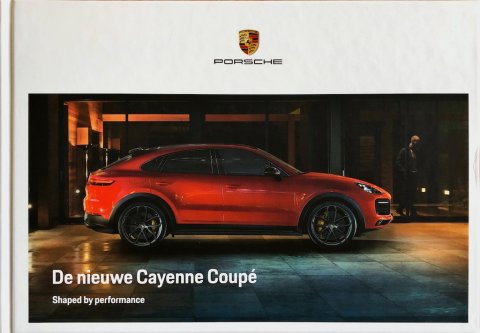 Porsche Cayenne Coupe E3 WSLE2001000491 NL 2019 folder brochure