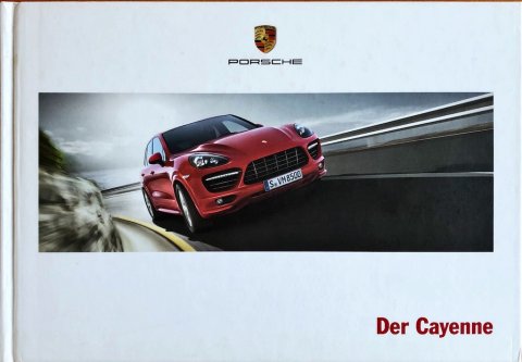 Porsche Cayenne E2.1 WSLE1301000710 DE 2012-06 2012 folder brochure