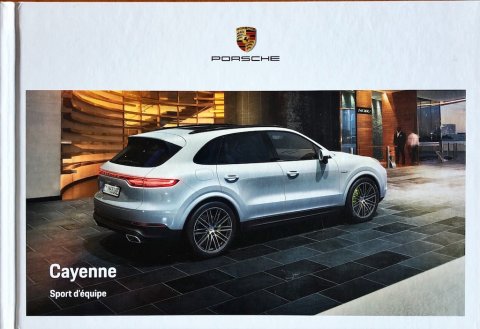 Porsche Cayenne E3 WSLE1901000330 FR 2018-05 2018 folder brochure