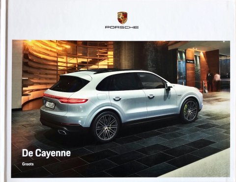 Porsche Cayenne E3 WSLE1901000691 NL 2018-05 2018 FOLDER BROCHURE