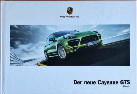 Porsche Cayenne GTS nr. WSLE1201000910 DE:WW, 2012 04 DE 2012 folder brochure