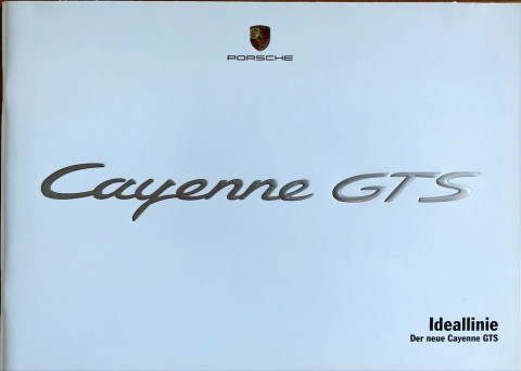 Porsche Cayenne GTS nr. WVK 417 010 08 D:D, 2007 08 DE 2007 folder brochure