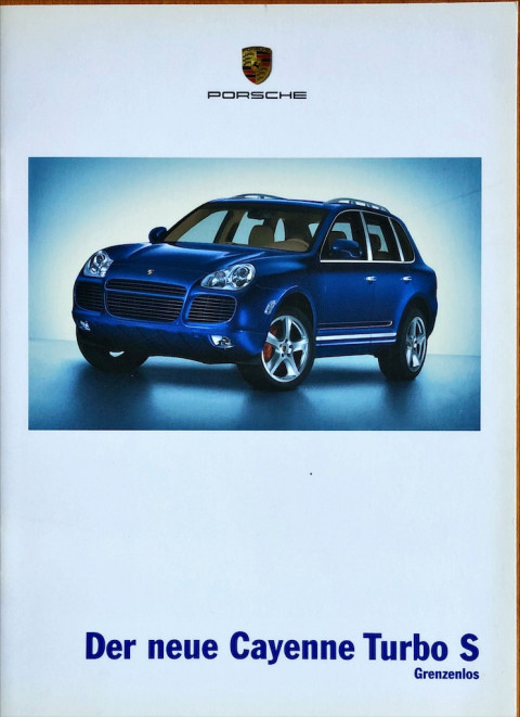 Porsche Cayenne Turbo S nr. WVK 413 410 06 D:WW, 2005 10 DE 2005 folder brochure