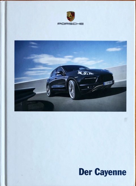 Porsche Cayenne WSLE1201000110 DE 2011-06 2011 folder brochure