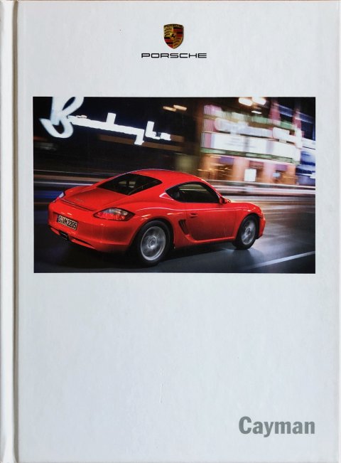 Porsche Cayma nr. WVK 310 510 08, 2007-05 DE 2007 folder brochure