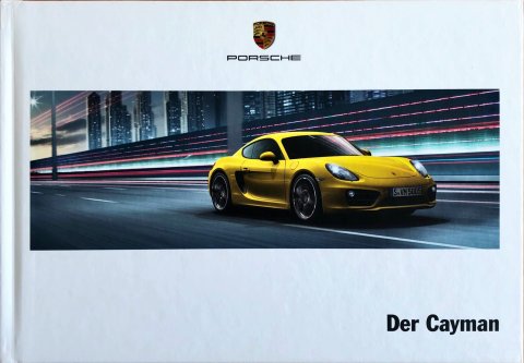 Porsche Cayman en Cayman S nr. WSLI1402000110 DE:WW, 2013-06 folder brochure