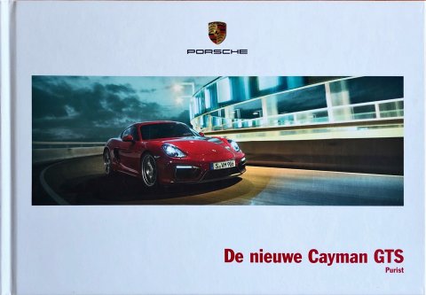 PORSCHE CAYMAN GTS NR. WSLI1501000191, 2014-03 NL 2014 FOLDER BROCHURE