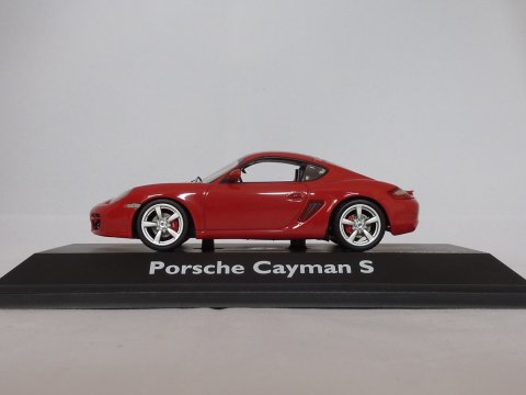 Porsche Cayman S, 2005-2009, rood, Schuco, 04741