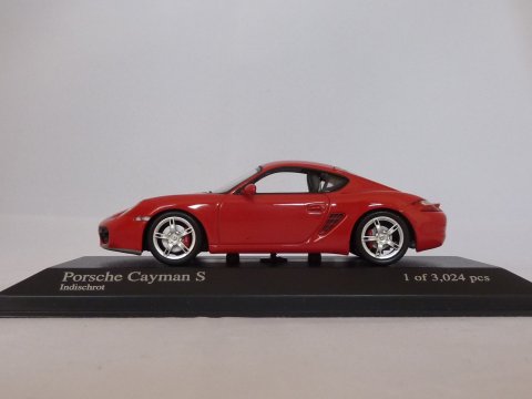 Porsche Cayman S, 2005, rood, Minichamps, 400 065620 