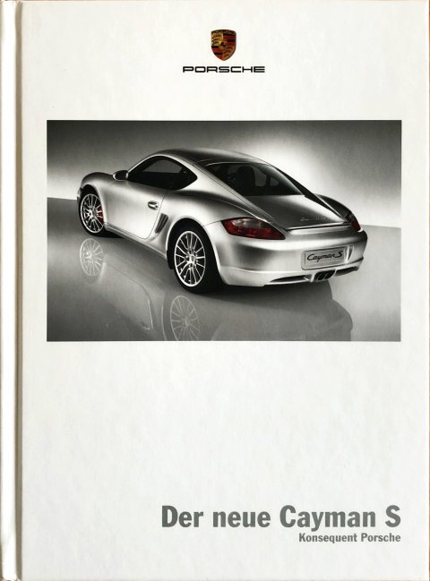 PORSCHE CAYMAN S NR. WVK 305 010 06, 2005-06 DE 2005 FOLDER BROCHURE