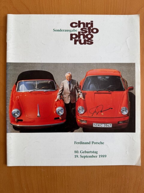 Porsche Christophorus Ferdinand Porsche 80. Geburtstag 1989 #1