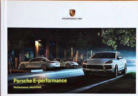 Porsche E-Performance nr. WSLU1901000191 NL:WW, 2018-05 NL 2018 folder brochure