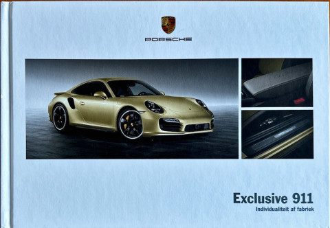 Porsche Exclusive 911 (991.1)  nr. WSL91401000891, 2013 04 NL 2013 folder brochure