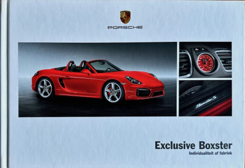 Porsche Exclusive Boxster nr. WSL91601000191, 2014 11 NL 2014 folder brochure