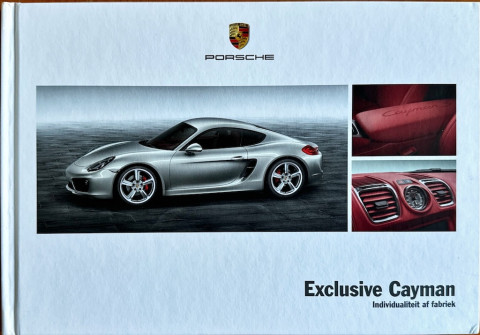 Porsche Exclusive Cayman nr. WSL91401000191, 2012 11 NL 2012 folder brochure