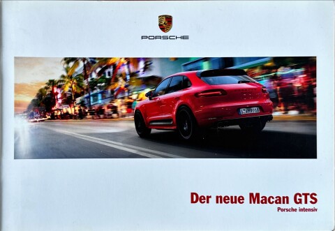 Porsche Macan GTS nr. WSLA1601001410 DE:WW, 2015 10 DE 2015 folder brochure