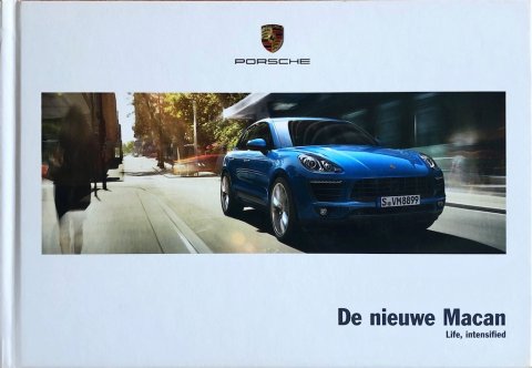 PORSCHE MACAN NR. WSLA1501000591 NL:WW, 2014-03 NL 2014 FOLDER BROCHURE