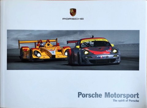 PORSCHE MOTORSPORT THE SPIRIT OF WSLU 0901132120, 2008-11 EN 2008 FOLDER BROCHURE