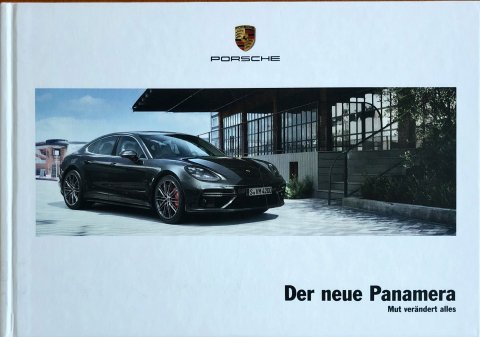 Porsche Panamera (G2) nr. WSLP1701000310 DE/WW, 2016-06 17,0 x 24,5 (hard cover), 144, DE year 2016 folder brochure