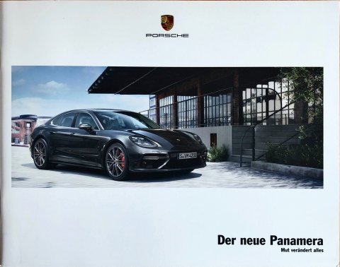 Porsche Panamera (G2) nr. WSLP1701000710 DE/WW, 2016-06 22,0 x 28,0, 24, DE year 2016 folder brochure