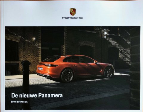 Porsche Panamera (G2) nr. WSLP2101000191 NL/WW, 2020-08 22,0 x 28,0, 36, NL year 2020 folder brochure