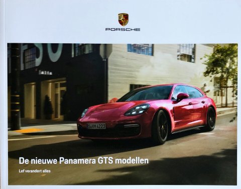 Porsche Panamera GTS modellen (G2) nr. WSLP1901000691 NL:WW, 2018-10 22,0 x 28,0, 36, NL year 2018 folder brochure