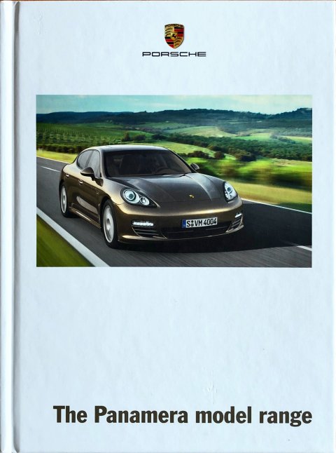 Porsche Panamera nr. WSLP1101000120 GB/WW, 2010-03 A5 hard cover, 172, EN year 2010 folder brochure