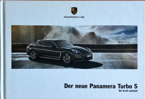 Porsche Panamera Turbo S nr. WSLP1401000610 DE:WW, 2013 11 DE 2013 folder brochure