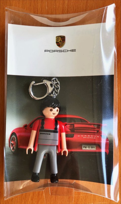 Porsche Playmobil sleutelhanger