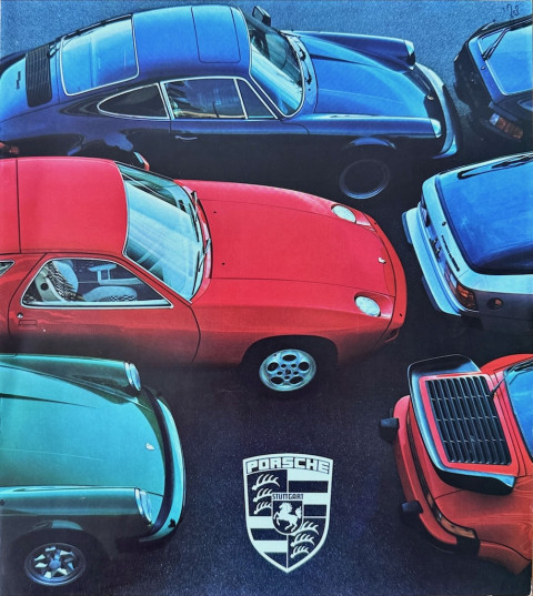 Porsche Programma (924, 911, 928) nr. 1158.10, ongeveer 1978 DE 1978 folder brochure