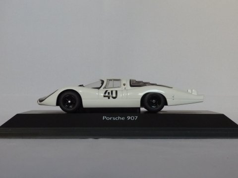 Porsche Sports car 907 Lang Heck, Le Mans, Jochen Rindt, #40, 1967, wit, Schuco, 450362600