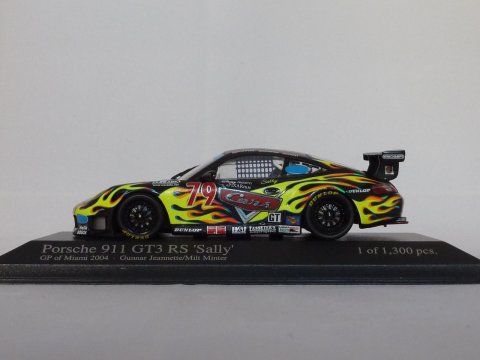 Porsche Sports car 911 - 996 GT3 RS Sally, 2004, zwart, Minichamps, 400 046979
