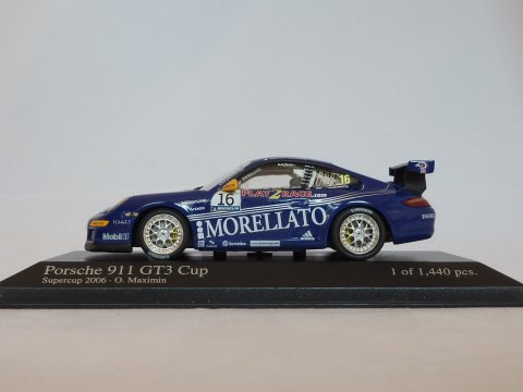 Porsche Sports car 911 - 997 GT3 Cup Supercup, 2006, blauw, Minichamps, 400 066416