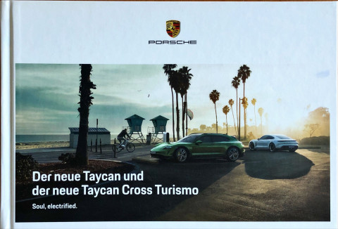 Porsche Taycan en Taycan Cross Turismo nr. WSLT2101003610 DE:WW, 2021 03 DE 2021 folder brochure