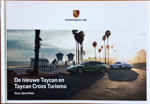 Porsche Taycan en Taycan Cross Turismo nr. WSLT2101003691 NL:WW, 2021-03 NL 2021 folder brochure