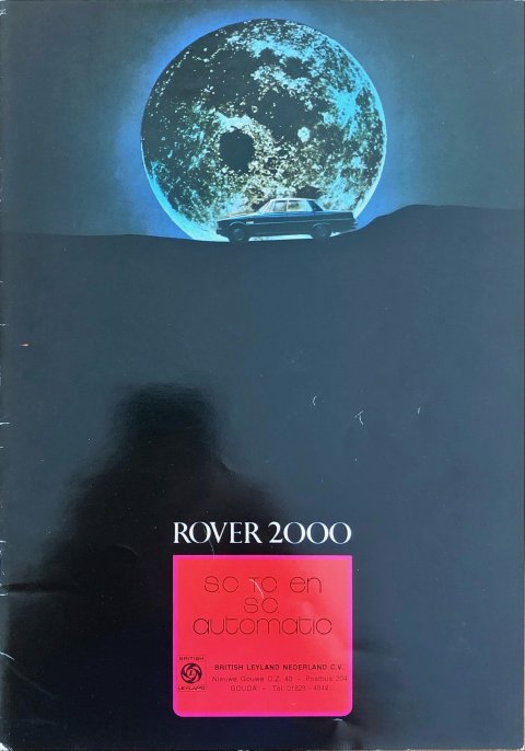Rover 2000 nr. 794, 1971-10 A4, 16, NL year 1971 folder brochure